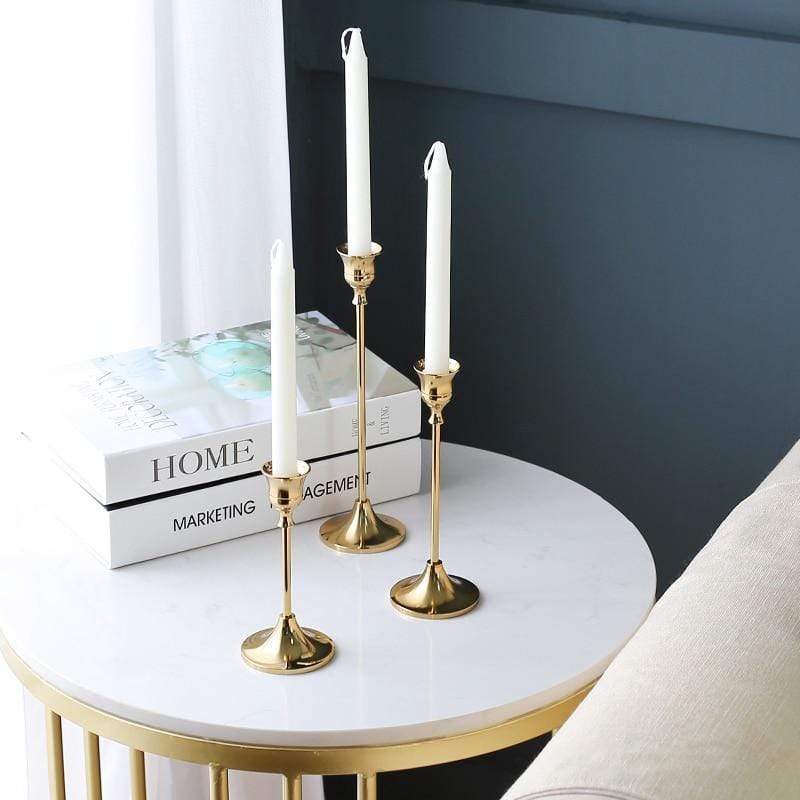 Elegant Classic Candle Holder – 3 Piece Set