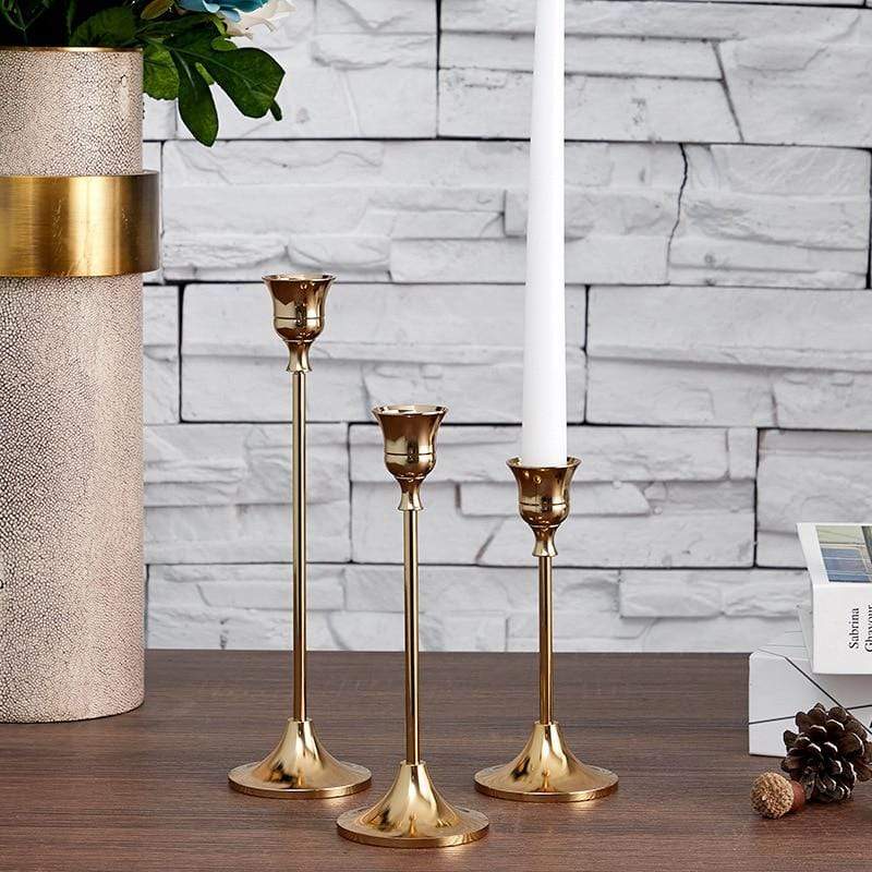 Elegant Classic Candle Holder – 3 Piece Set