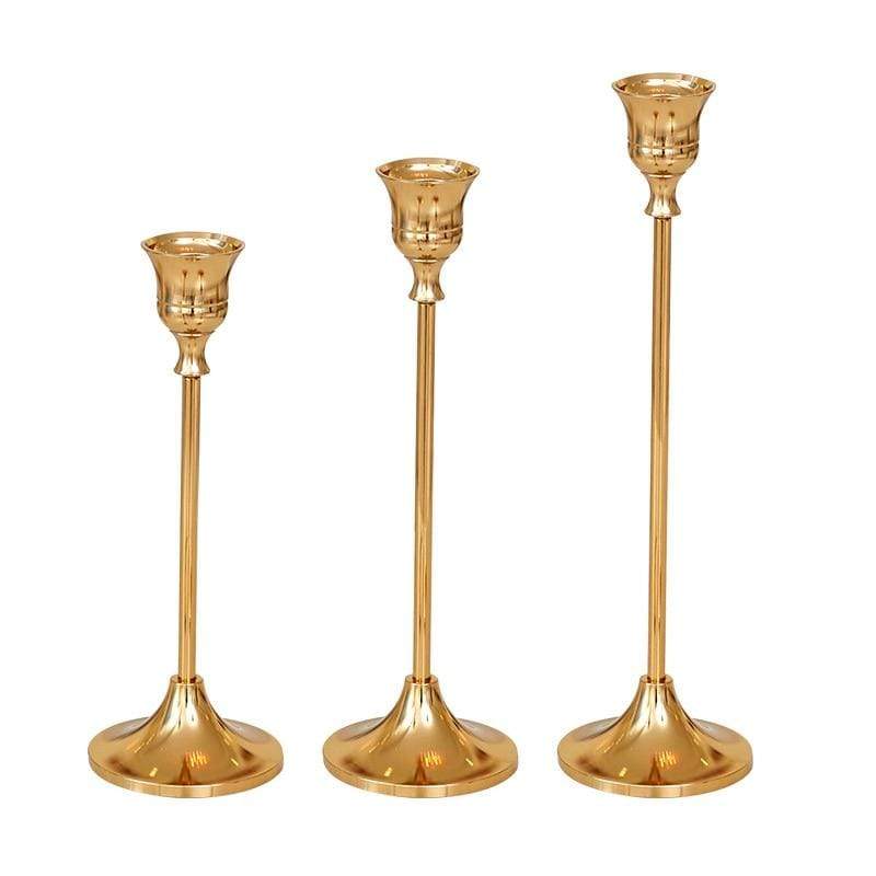 Elegant Classic Candle Holder – 3 Piece Set