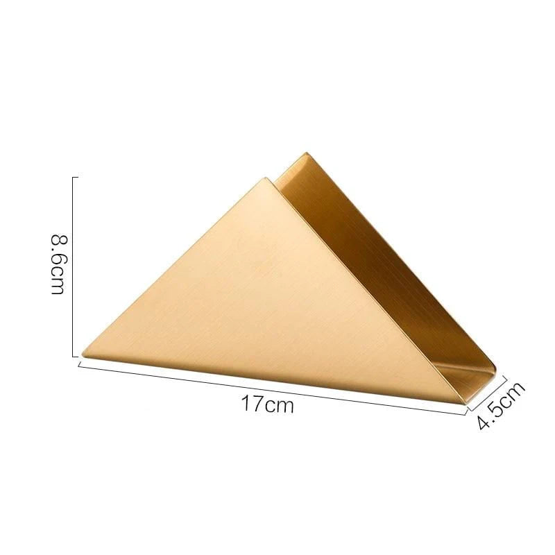 Elegant Golden Stainless Steel Napkin Holder