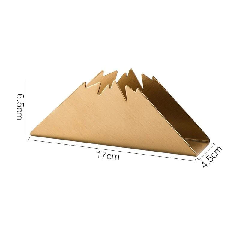 Elegant Golden Stainless Steel Napkin Holder