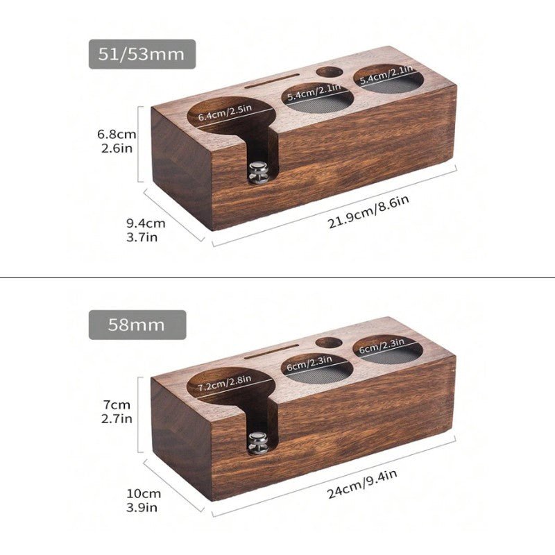 Espresso Tamping Station - Wooden Portafilter Holder - Lattea Global
