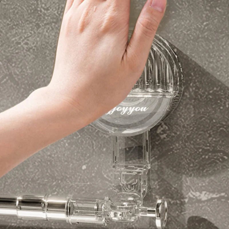 Extendable Suction Towel Rack with Hooks - Lattea Global