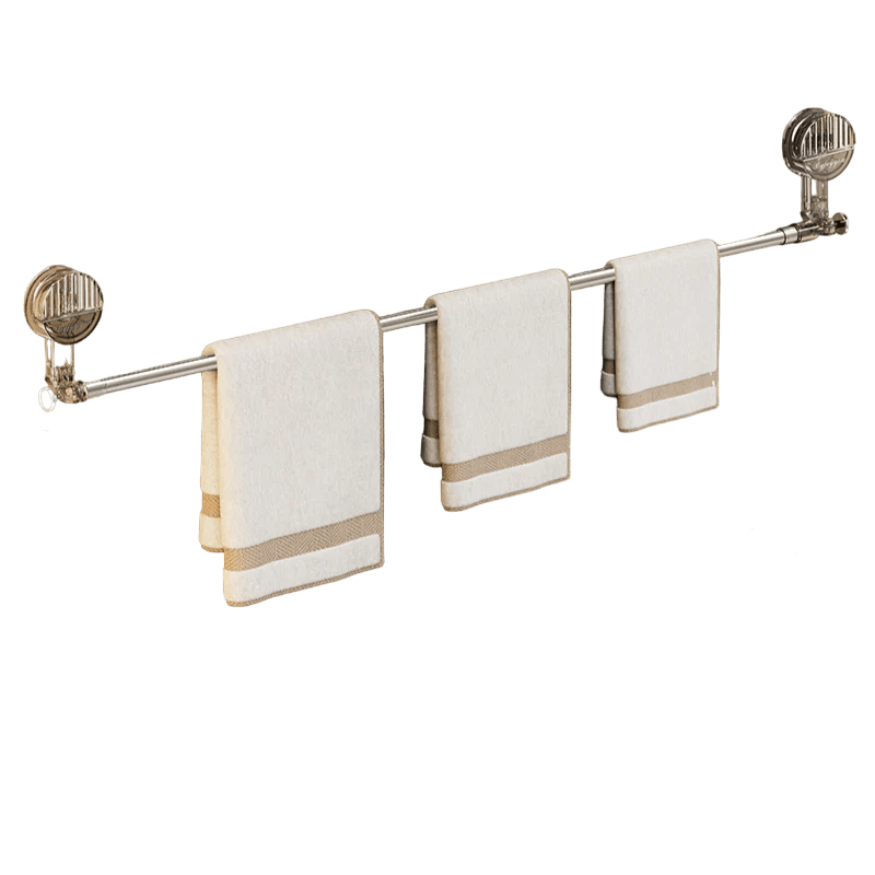 Extendable Suction Towel Rack with Hooks - Lattea Global