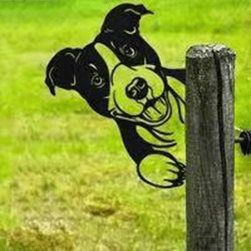 Farm Animal Metal Art - Lattea Global