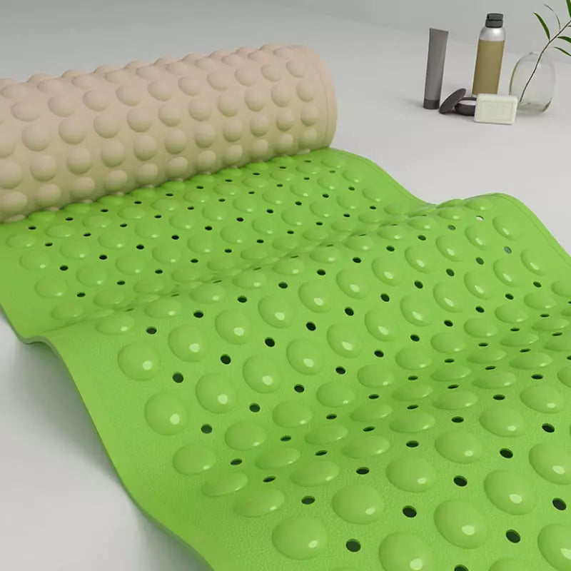 safety suction cups mat, quick-dry bath mat, non-slip bath mat, modern bath decor, large bathroom mat, eco-friendly PVC mat, easy clean bath mat, durable bath mat, bathroom safety mat, anti-fall bathroom mat,