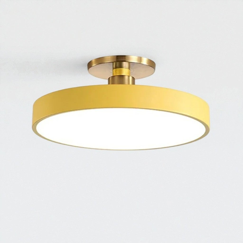 Flush Mount Ceiling Light Fixture with Nordic Round Design