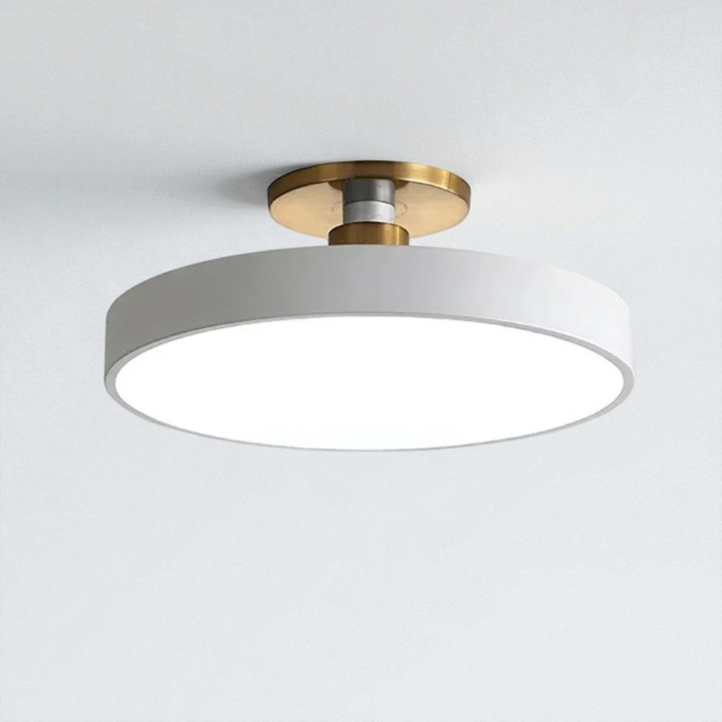 Flush Mount Ceiling Light Fixture with Nordic Round Design