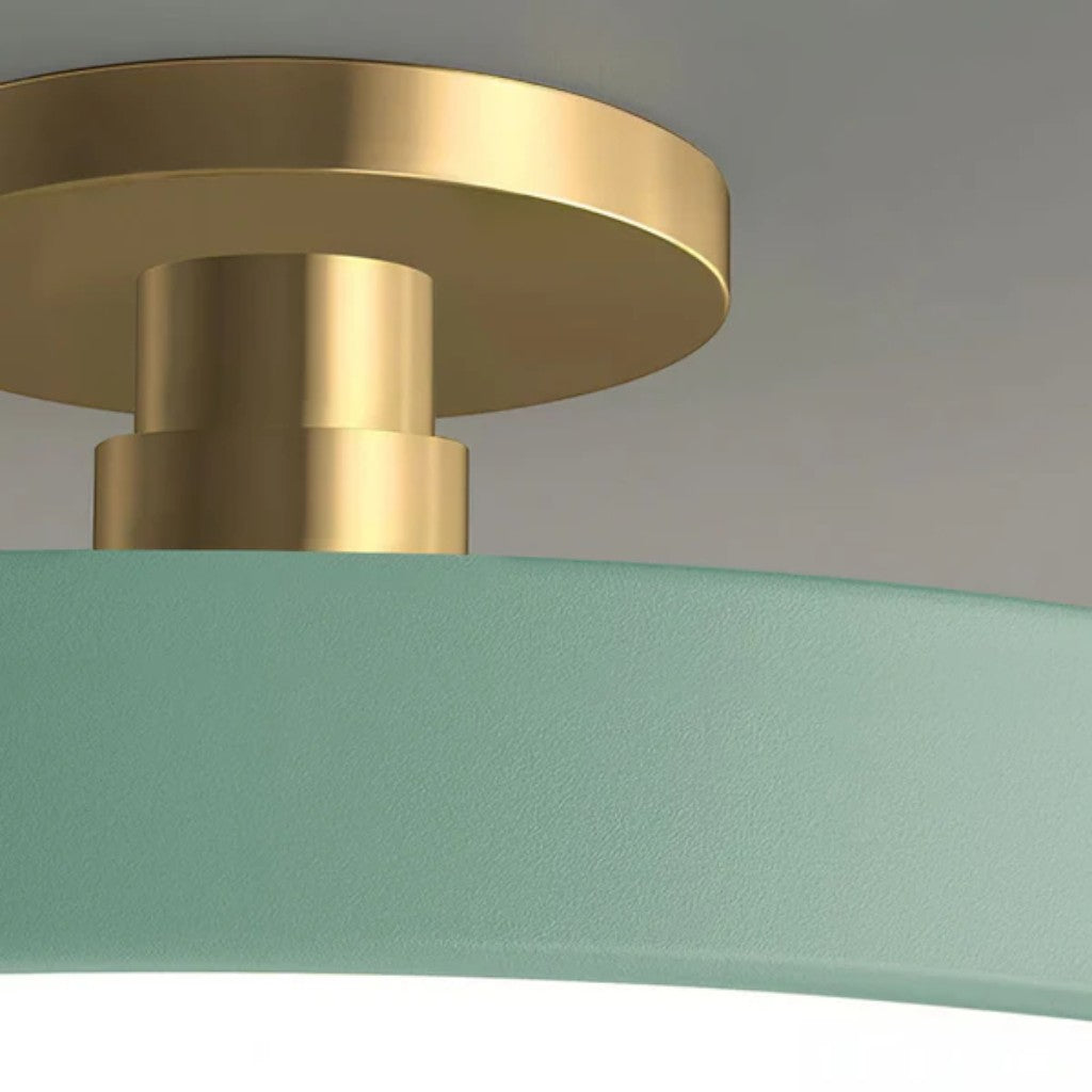 Flush Mount Ceiling Light Fixture with Nordic Round Design