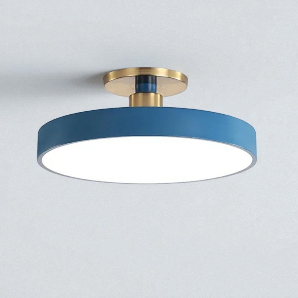 Flush Mount Ceiling Light Fixture with Nordic Round Design