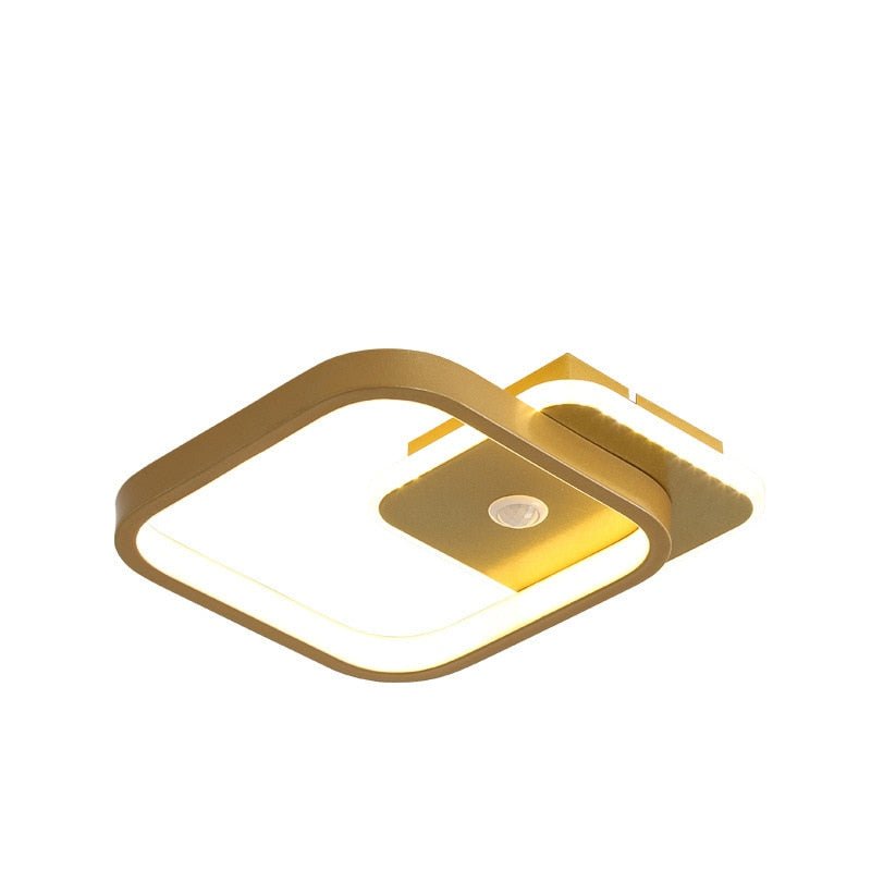 Flush Mount Square LED Ceiling Fixture with Motion Sensor - Lattea Global