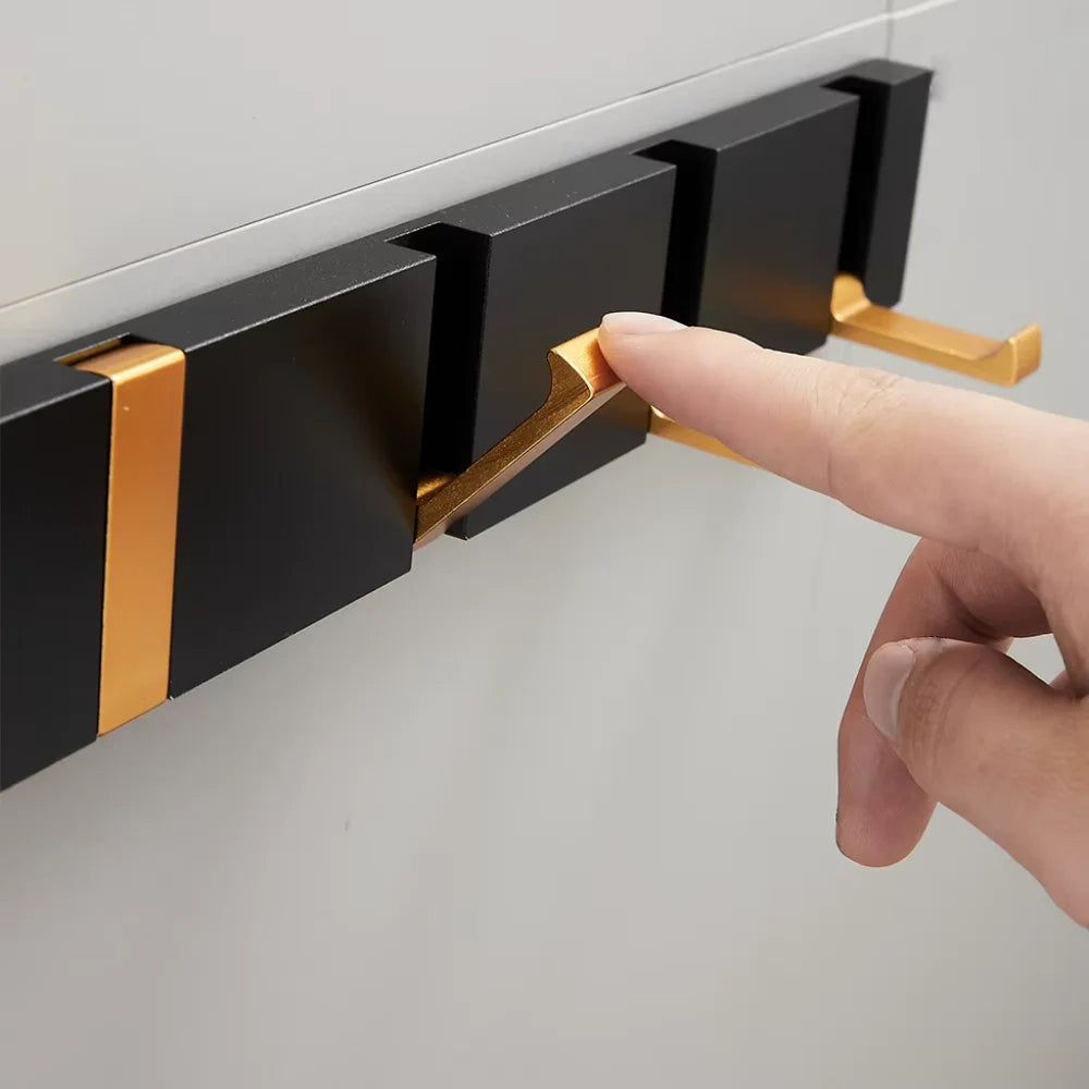 Foldable wall hook minimalist stainless steel 2 to 6 hooks – view 6