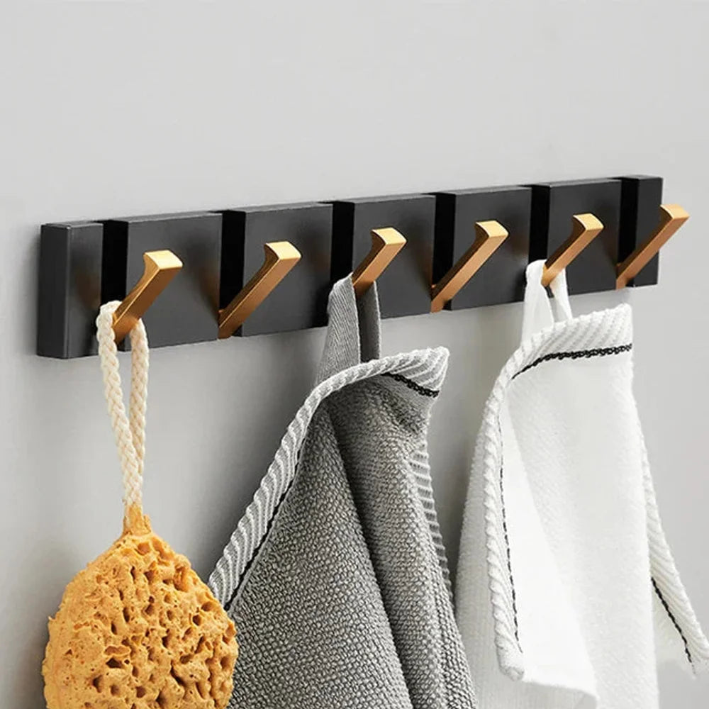 Foldable wall hook minimalist stainless steel 2 to 6 hooks – view 12
