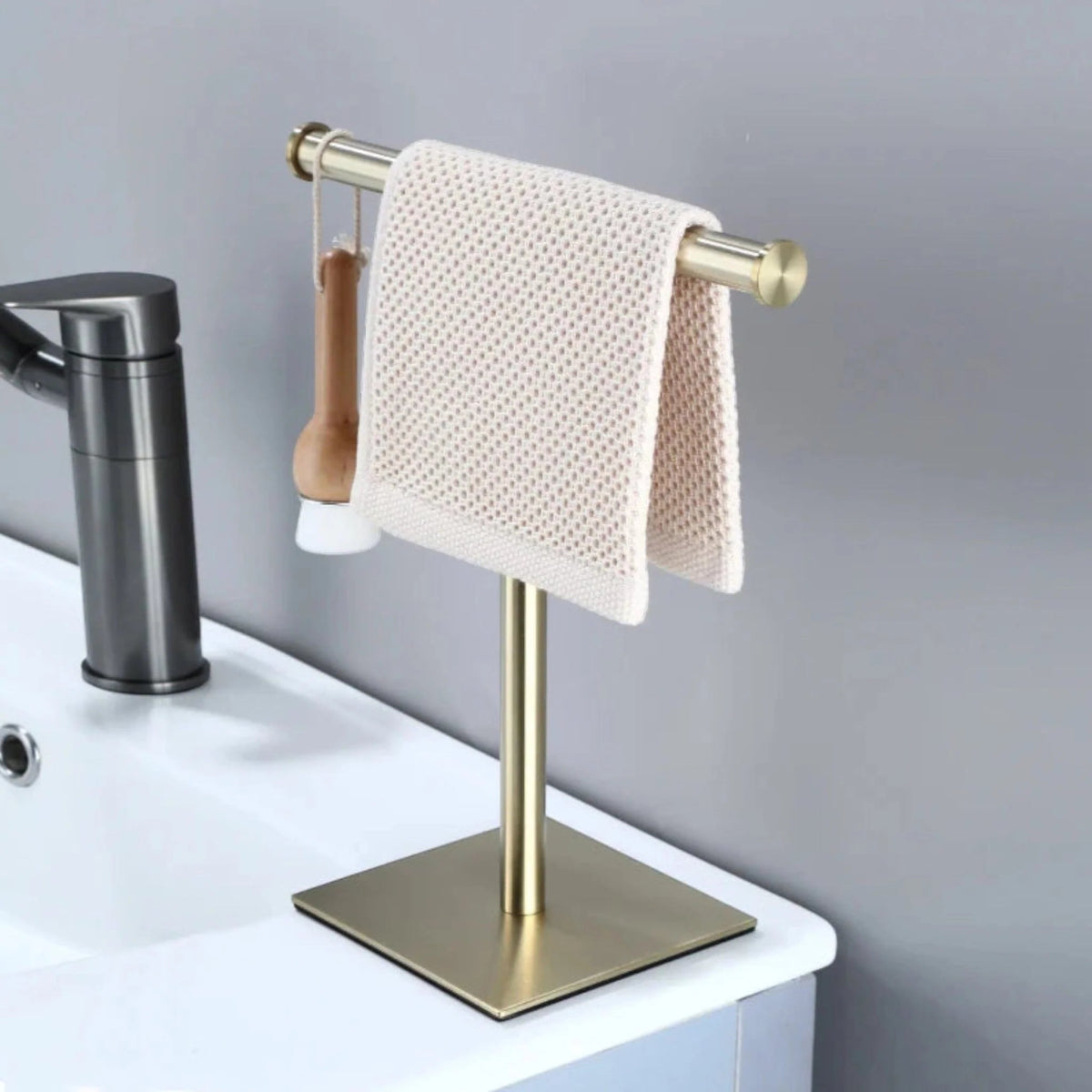 Freestanding Metal Hand Towel Rack for Bathroom - Lattea Global
