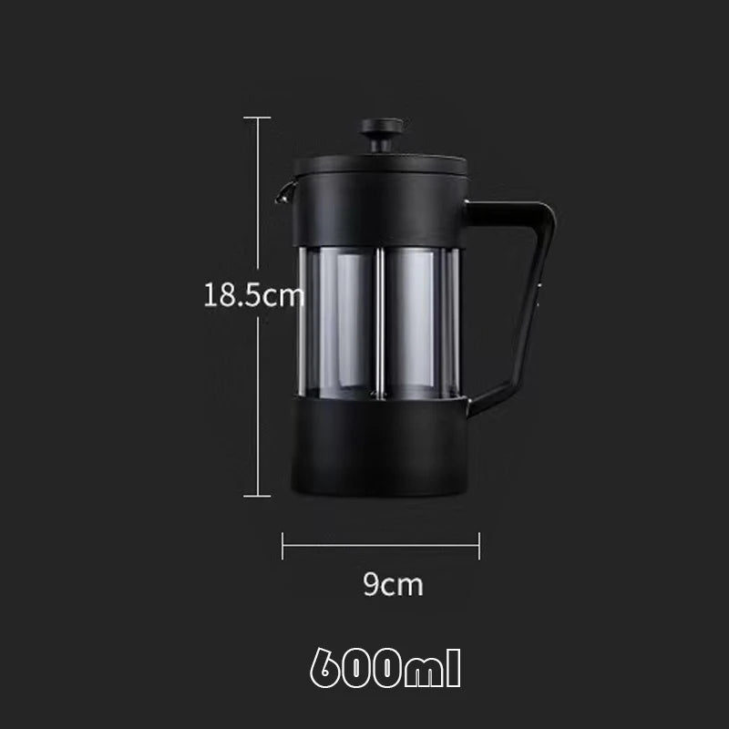 French Press Coffee Maker - Borosilicate Glass - Lattea Global