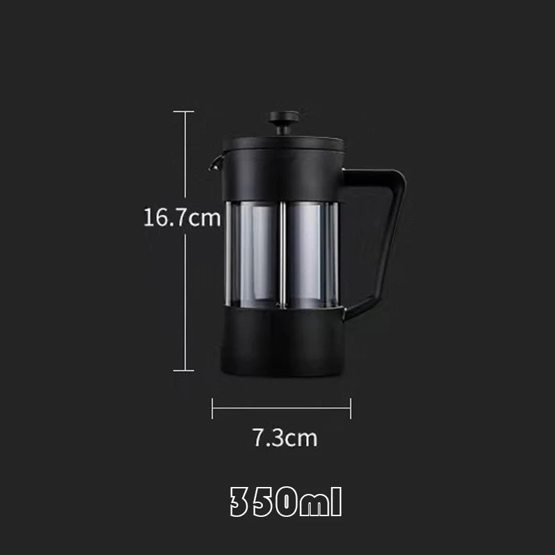 French Press Coffee Maker - Borosilicate Glass - Lattea Global