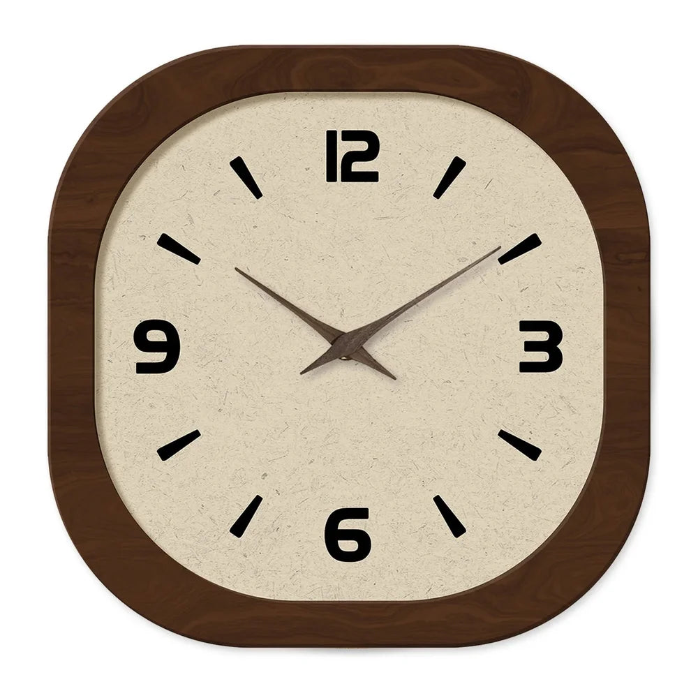 French vintage wooden style wall clock - large minimalist – view 13