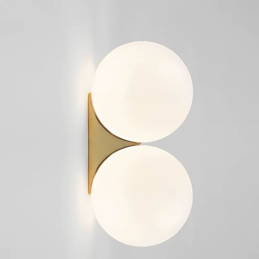 Frosted Glass Ball Wall Light - Japandi Minimalist LED Sconce - Lattea Global
