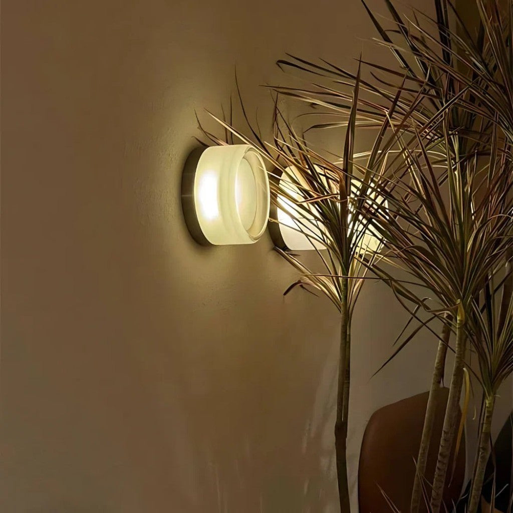Frosted Glass Wall Sconce