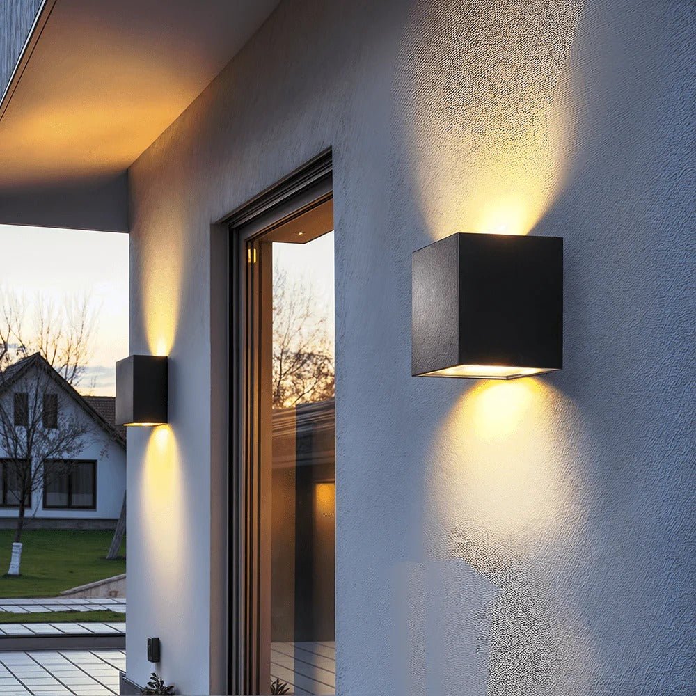 Geometric Black Up Down Wall Light - Lattea Global