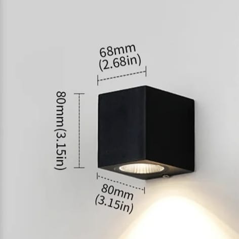 Geometric Black Up Down Wall Light - Lattea Global