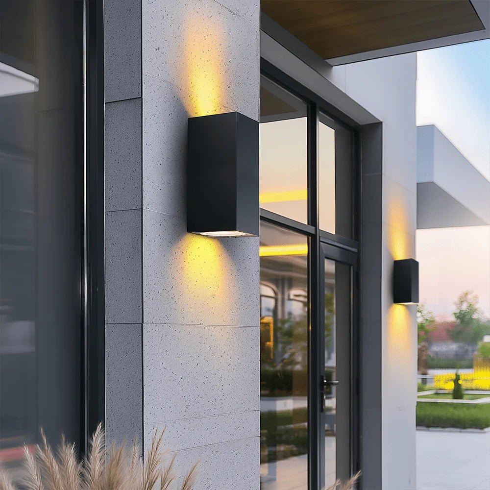 Geometric Black Up Down Wall Light - Lattea Global