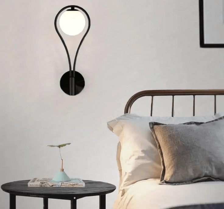 Glass Orb LED Wall Sconce - Lattea Global