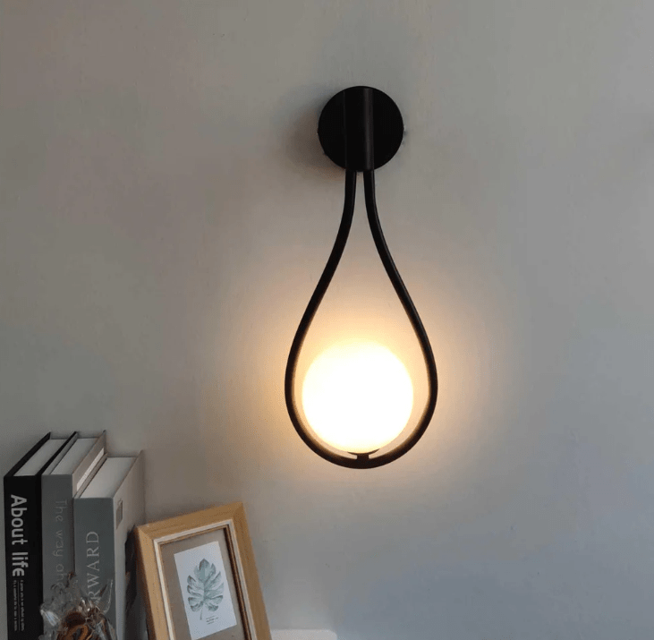 Glass Orb LED Wall Sconce - Lattea Global