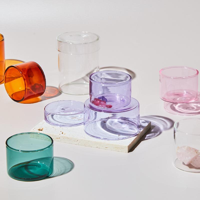 Glass Storage Jars with Lids for Organizing