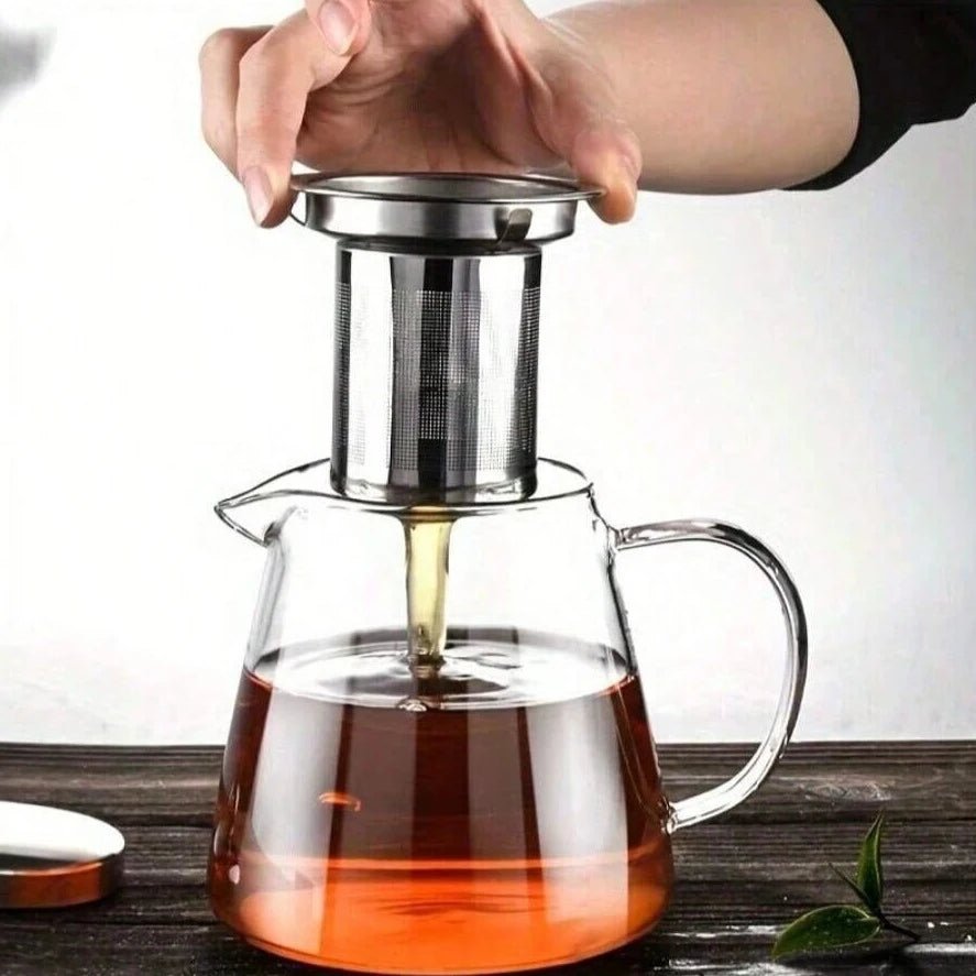 Glass Teapot With Tea Strainer Infuser - Lattea Global