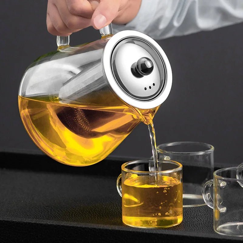 Glass Teapot With Tea Strainer Infuser - Lattea Global