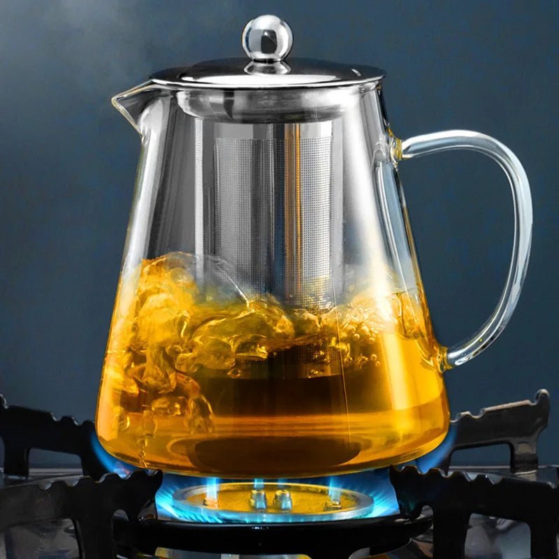 Glass Teapot With Tea Strainer Infuser - Lattea Global