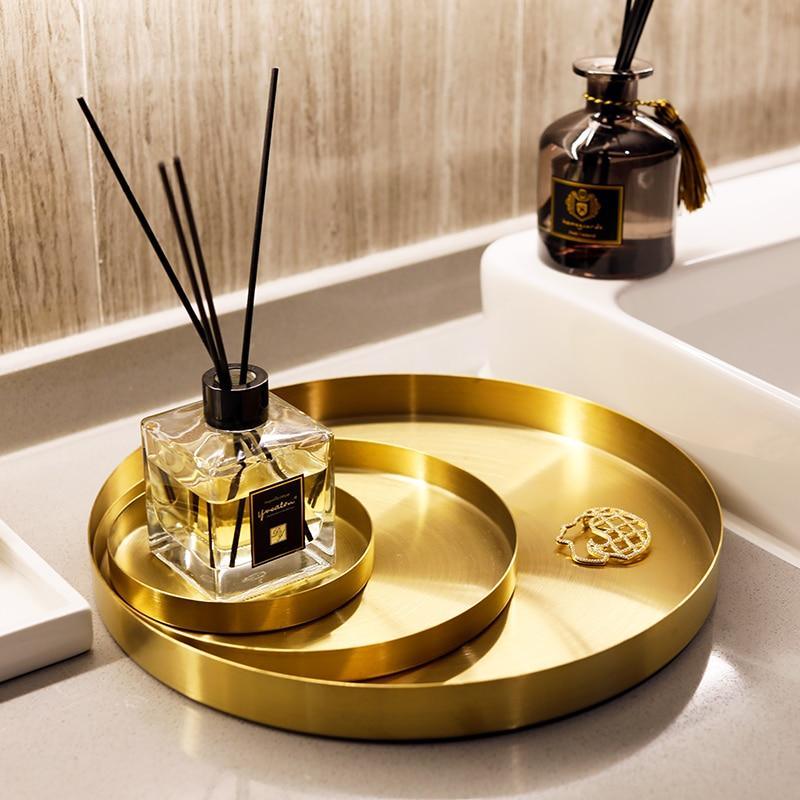 Gold-Plated Decorative Stainless Steel Tray