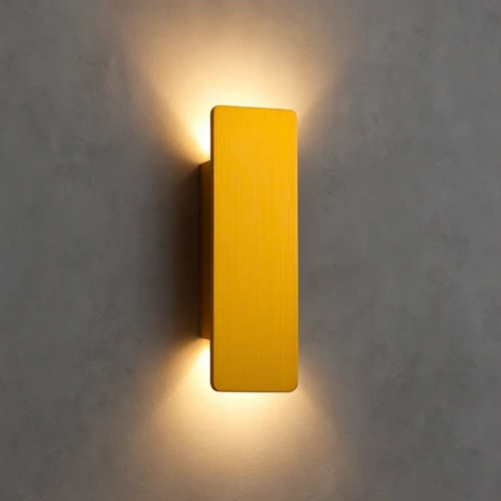 Golden Weatherproof LED Wall Lights - Outdoor Style and Durability