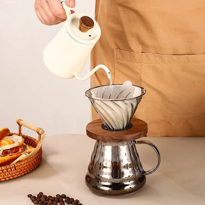 Gooseneck Kettle with Wooden Handle - Lattea Global