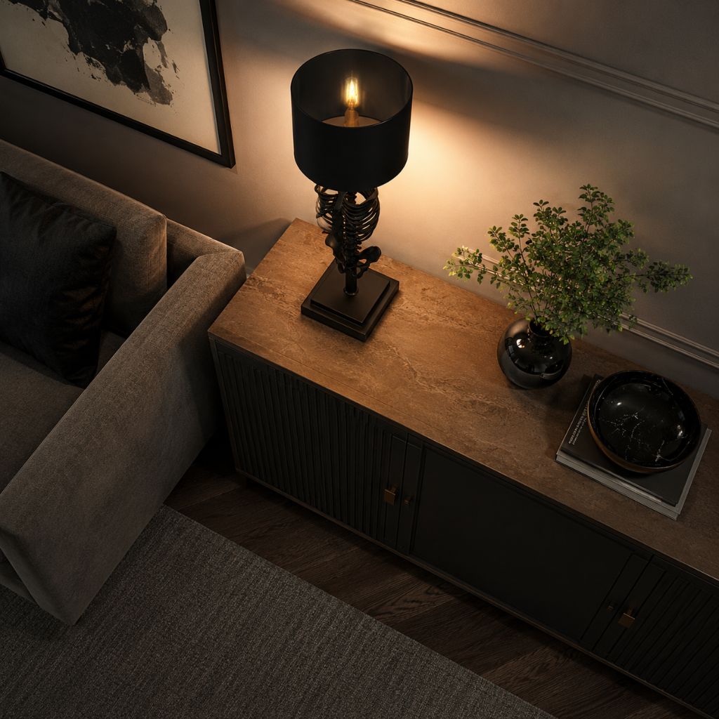 Gothic Skeleton Table Lamp