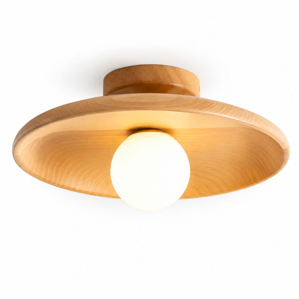HaloWood Nordic Wood Round Ceiling Light