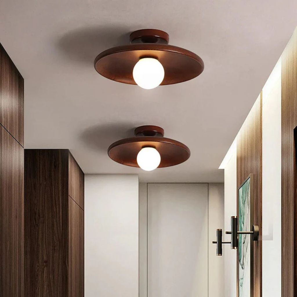 HaloWood Nordic Wood Round Ceiling Light