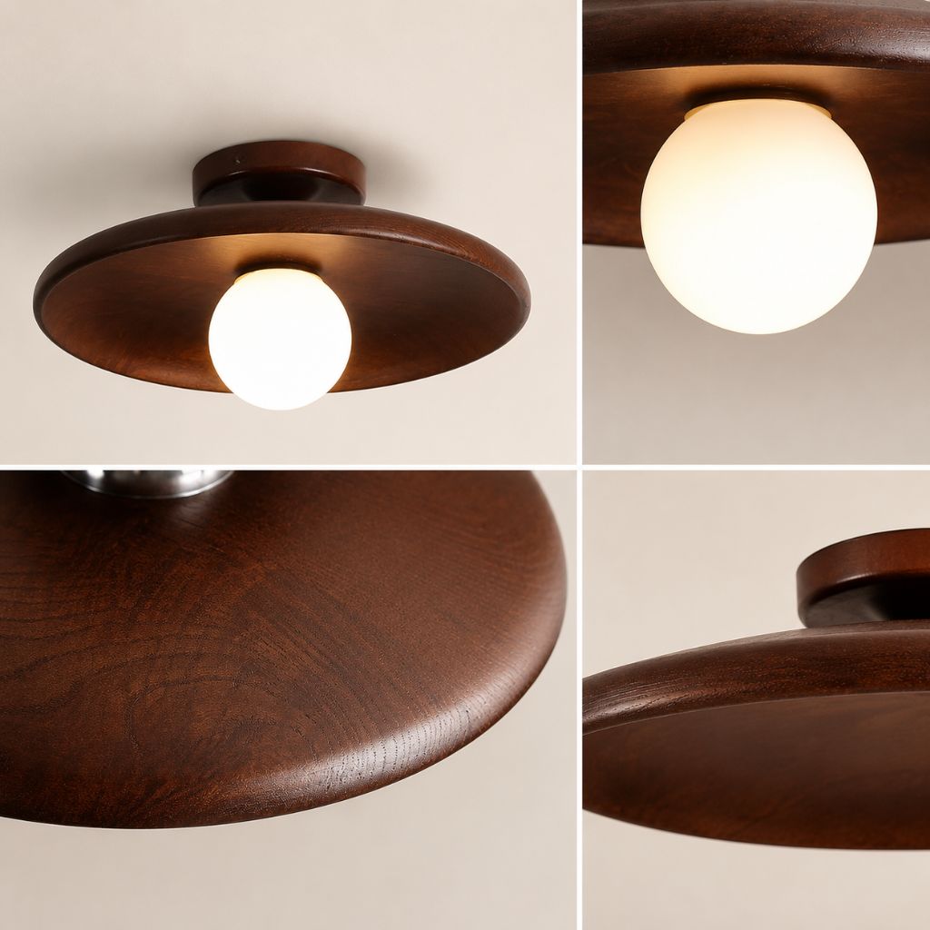 HaloWood Nordic Wood Round Ceiling Light
