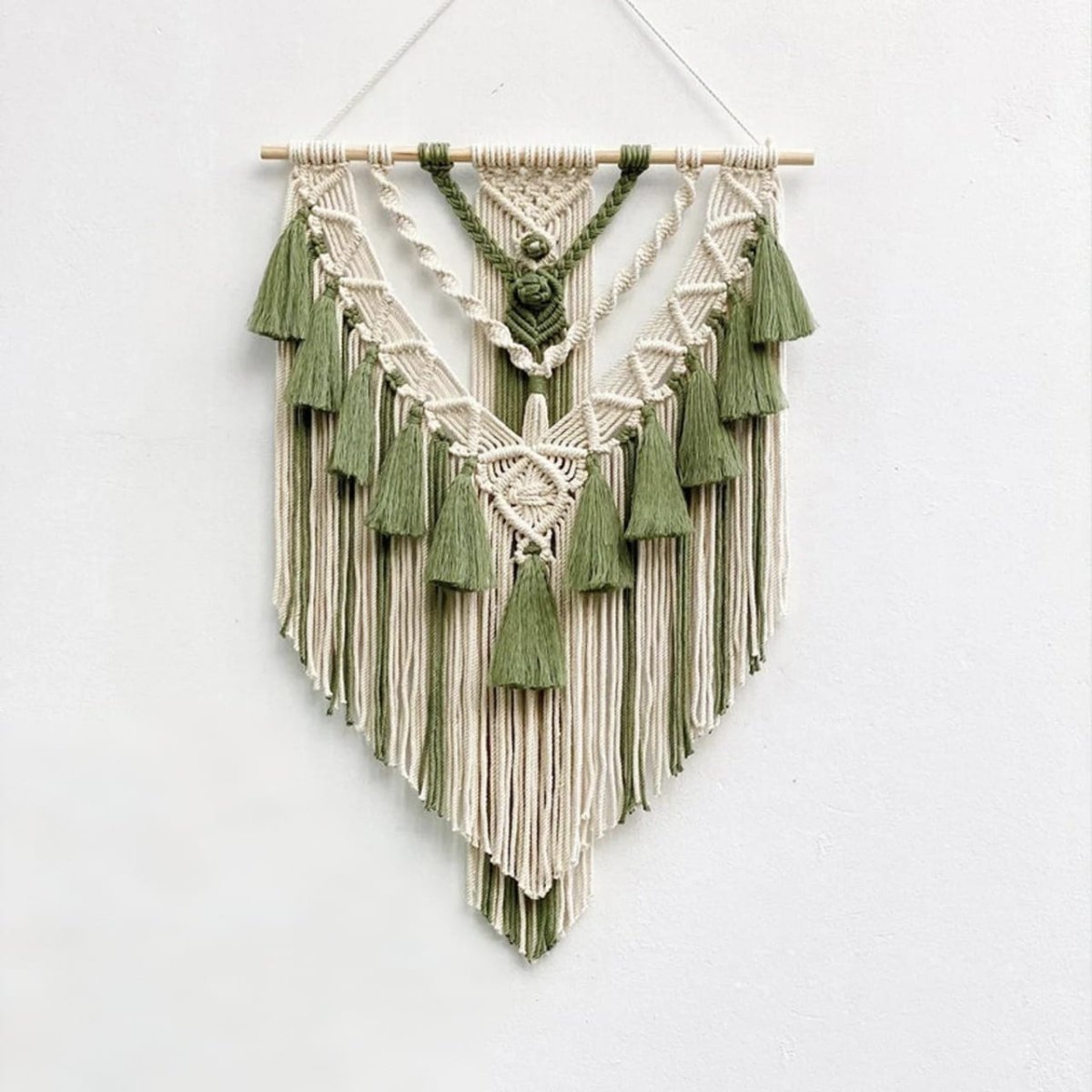 Hand - Woven Boho Macramé Wall Hanging - Lattea Global