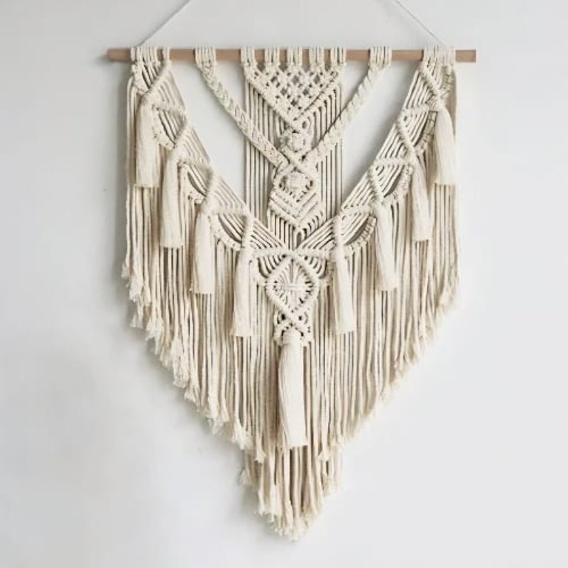 Hand - Woven Boho Macramé Wall Hanging - Lattea Global