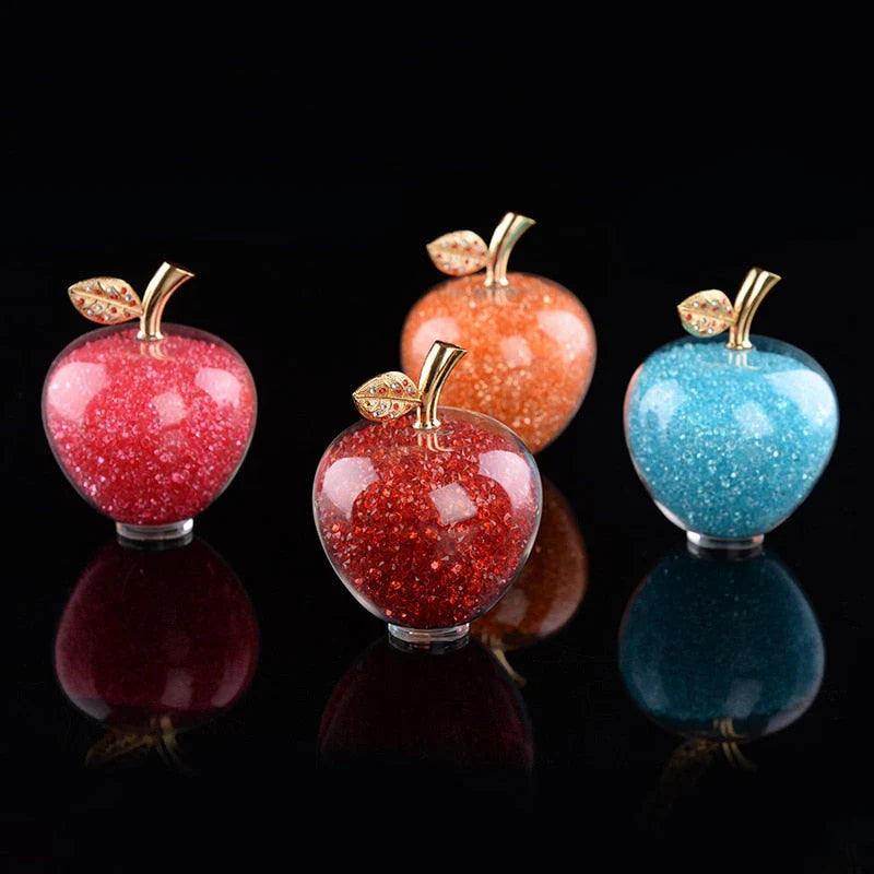 Handmade Crystal Apple Figurine