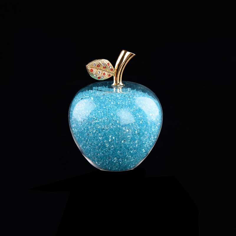 Handmade Crystal Apple Figurine