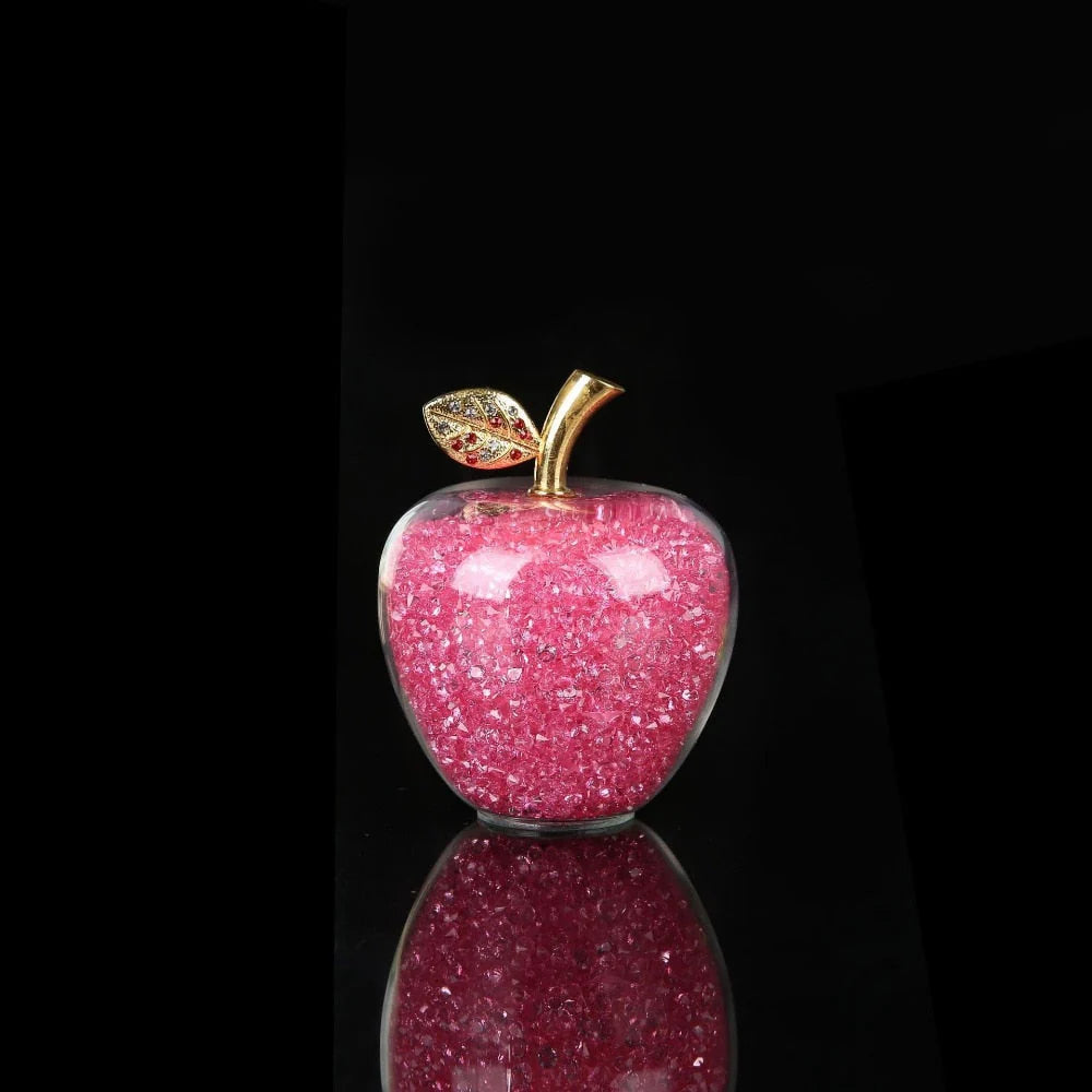 Handmade Crystal Apple Figurine