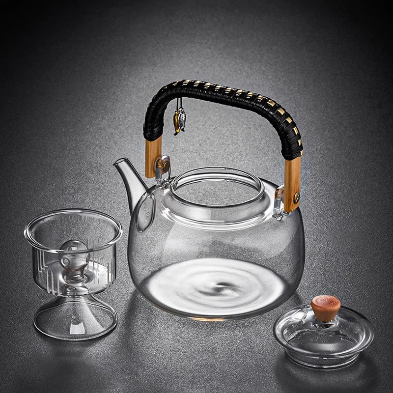 Heat - Resistant Glass Teapot with Infuser - Lattea Global