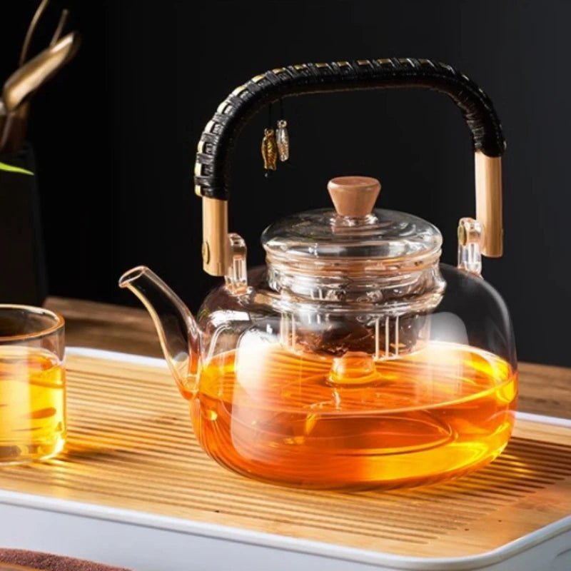 Heat - Resistant Glass Teapot with Infuser - Lattea Global