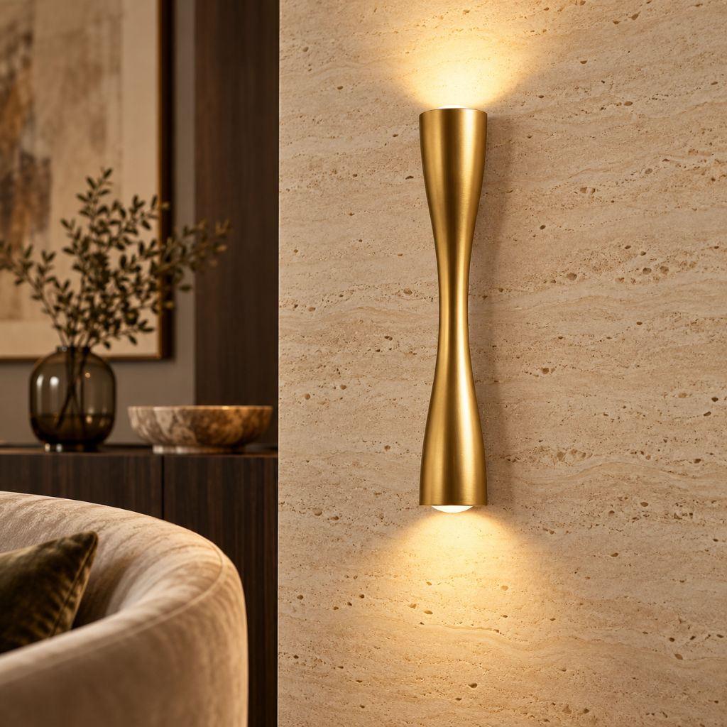 Hourglass Aluminium Up & Down LED Outdoor Wall Light IP65