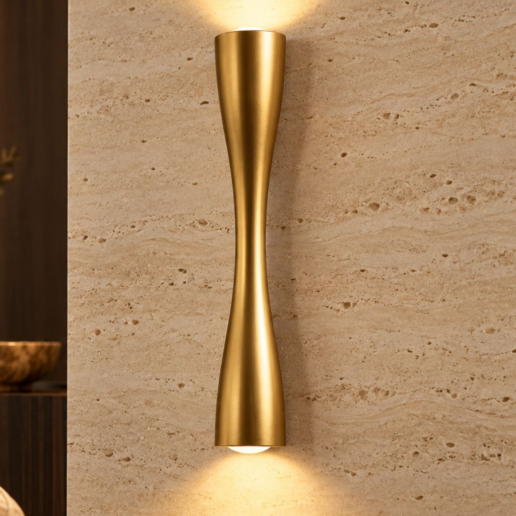 Hourglass Aluminium Up & Down LED Outdoor Wall Light IP65