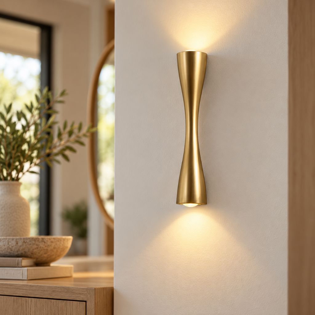 Hourglass Aluminium Up & Down LED Outdoor Wall Light IP65