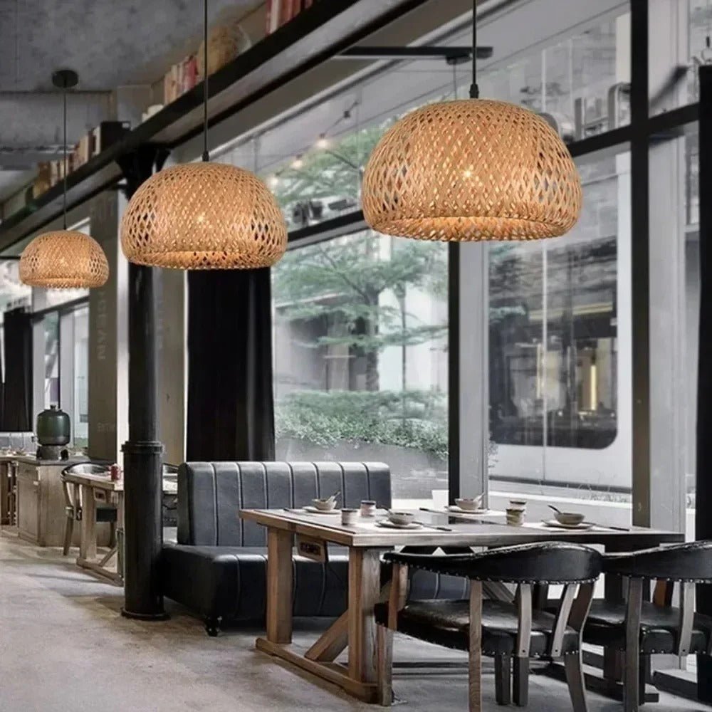 Hygge Hanging Rattan Light - Lattea Global